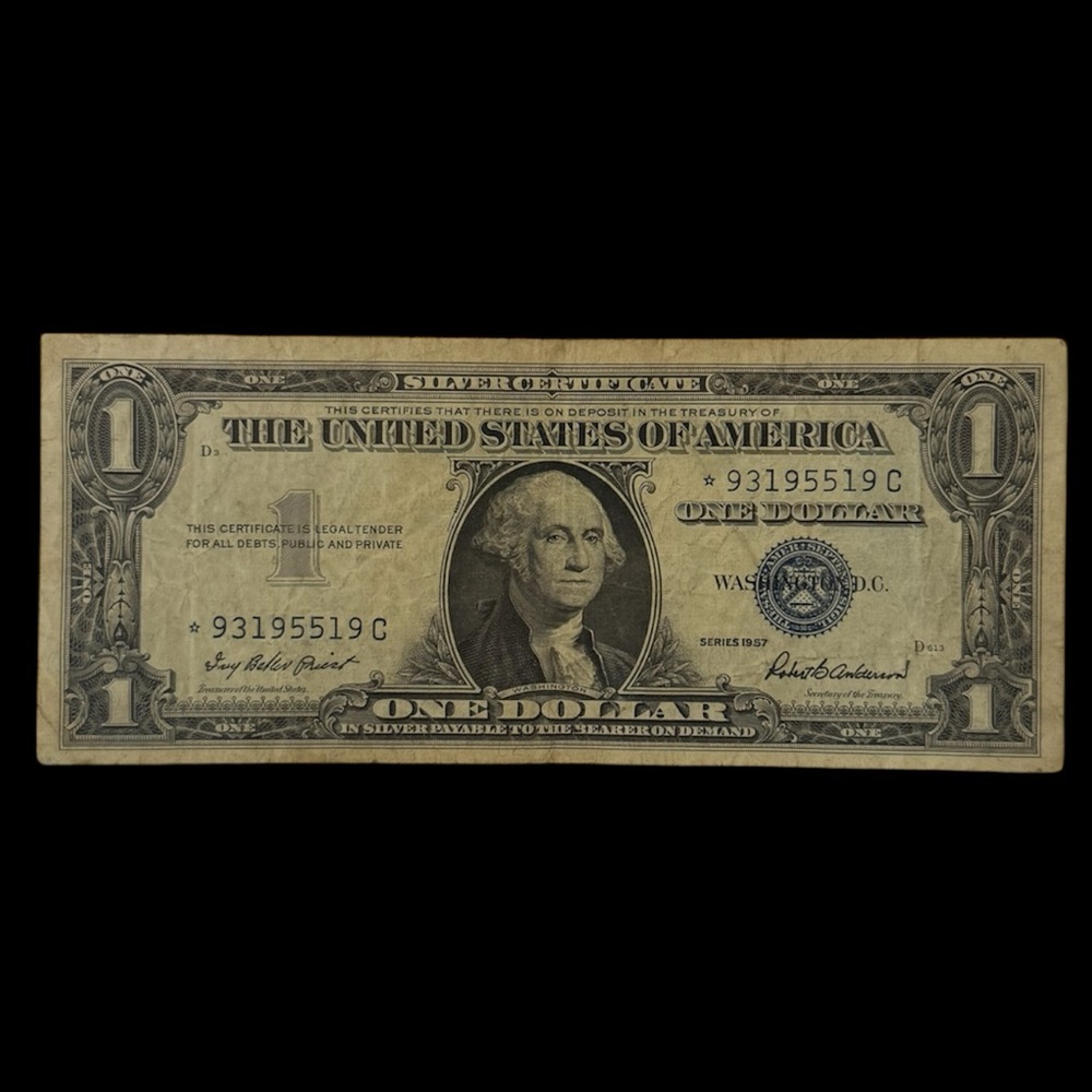 1957 Silver Certificate Starnote One Dollar Bill